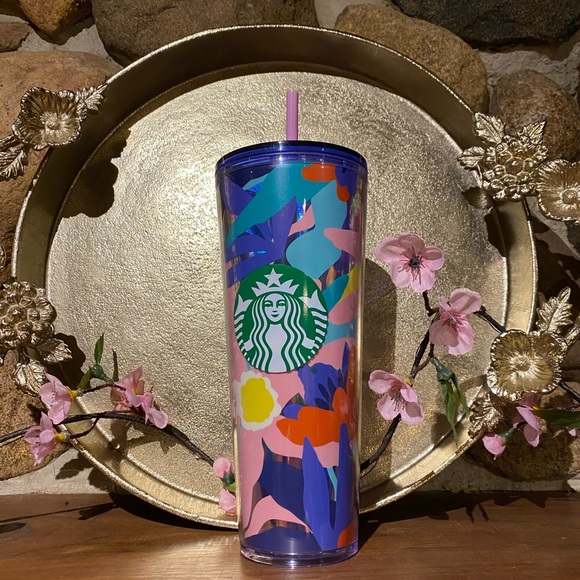 Starbucks Mothers Day Multicolor Floral Mirrored Tumbler - Picture 1 of 2